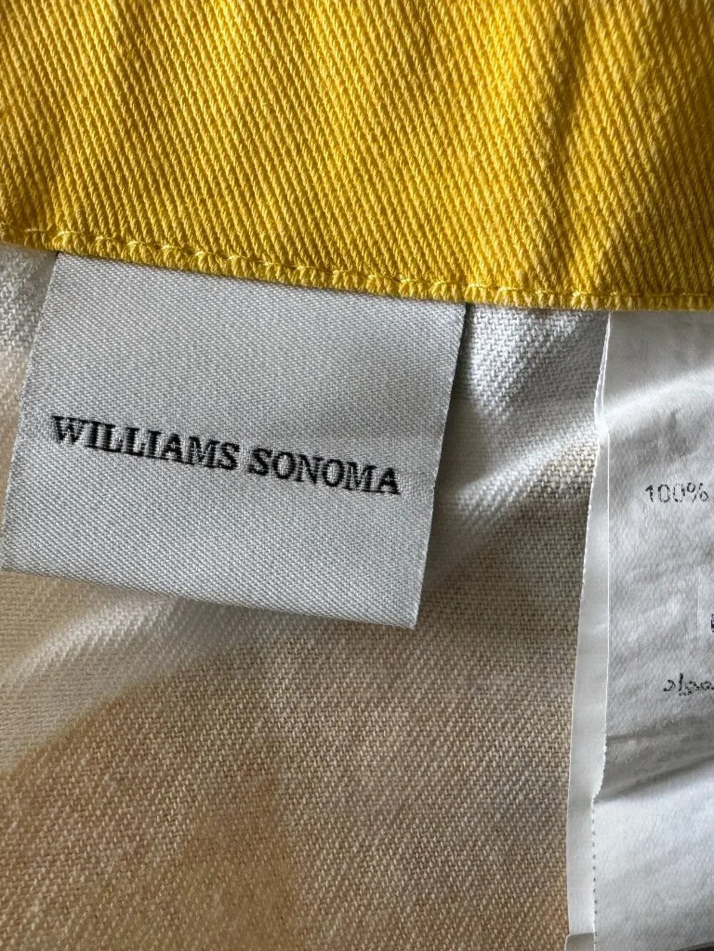 Williams Sonoma Meyer Lemon Print Dinner Napkins Cotton 20
